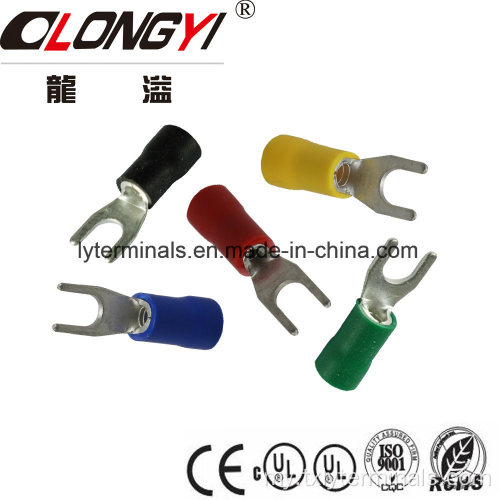 longyi insulated spade terminals / vf1.25-3ysa ကြေးနီ lugs